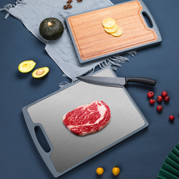 Ebony Stainless Steel Cutting Board