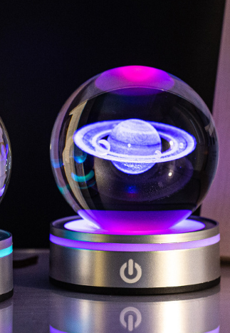 Bola de cristal luminosa creativa para decoración ambiental (una)