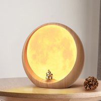 Hidden Compartment Moon Lamp – USB Rechargeable Night Light