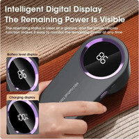 LED battery level display on the fabric shaver
