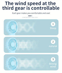 1PC Portable USB Neck Fan - Handheld & Desktop Use