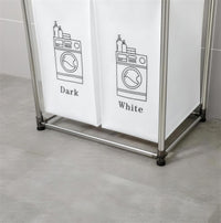 Dark and White bags on the lower tier