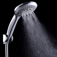 Shower head in a fine spray setting