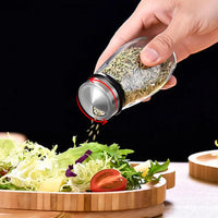 Rotating Spice Rack with Glass Jars
