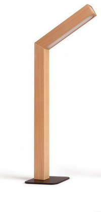 Minimalist LED Bedside Lamp with Wooden Base, HD photo 4