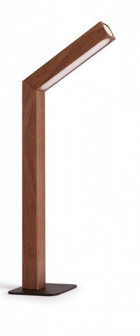 Minimalist LED Bedside Lamp with Wooden Base, HD photo 5