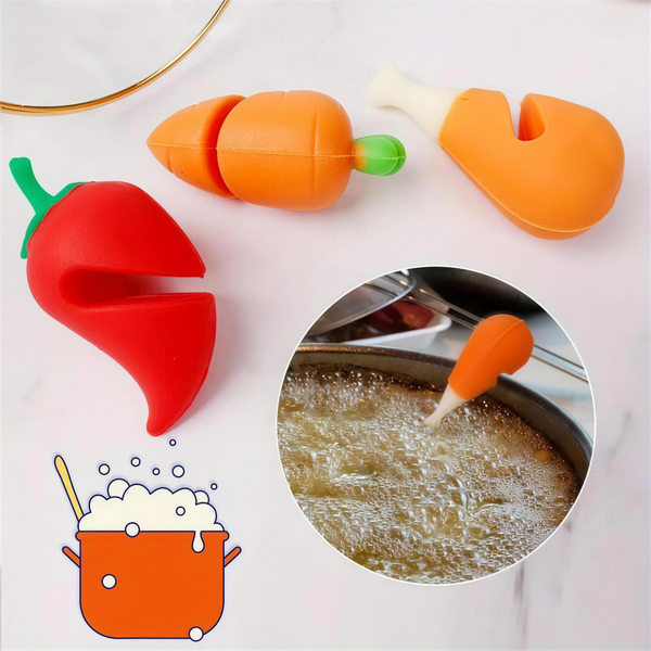 Creative Silicone Chili Carrot Chicken Leg Pot Cover, HD photo 1