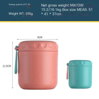 304 Stainless Steel Breakfast Soup Cup for Lunchbox