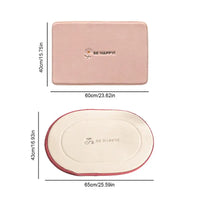 Embroidered Non-Slip Indoor Door Mat for Bathroom Decor