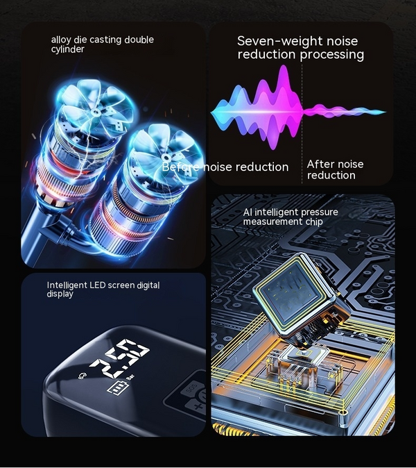 Portable Car Tyre Inflator – Wired & Wireless Options