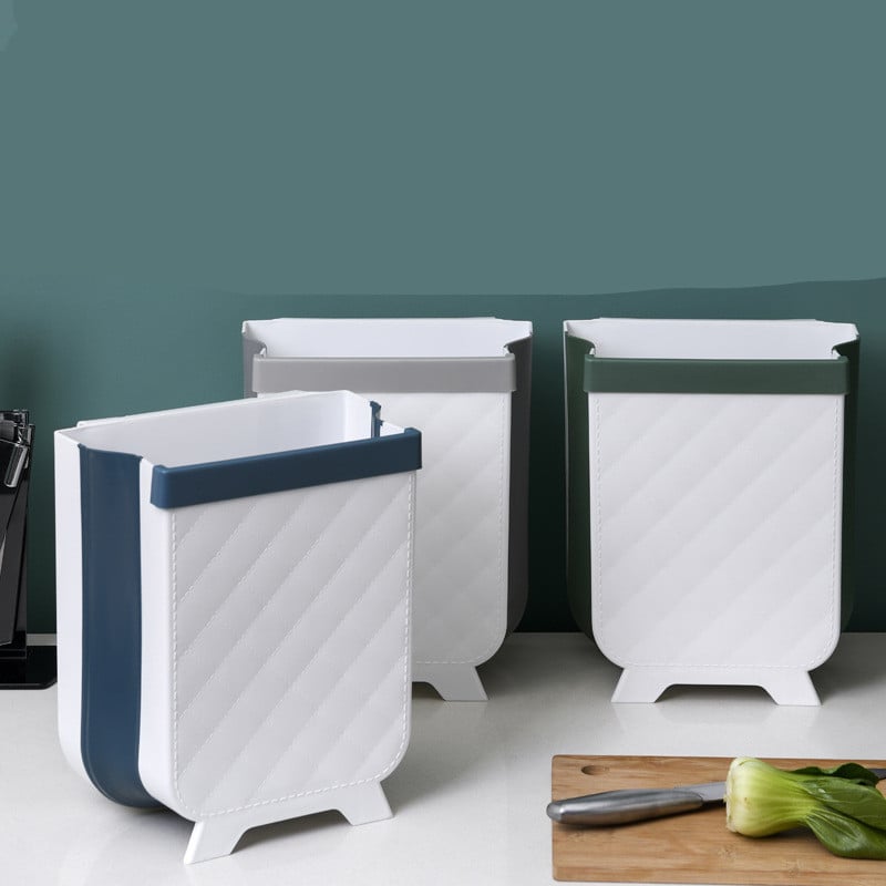Collapsible Kitchen Trash Can for Space Saving