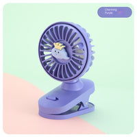 Cute Mini USB Rechargeable Clip Fan for Girls