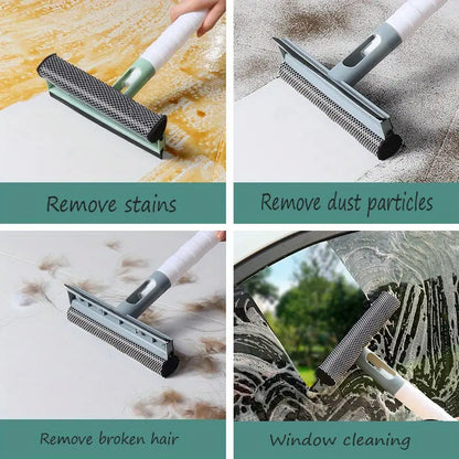 3-in-1 Glass Cleaner with Spray Bottle & Double-Sided Wiper