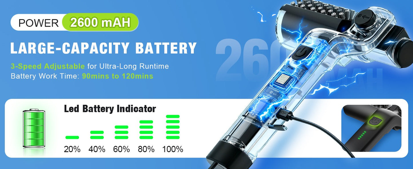 Electric BBQ Grill Brush Cleaner – Cordless & Rechargeable