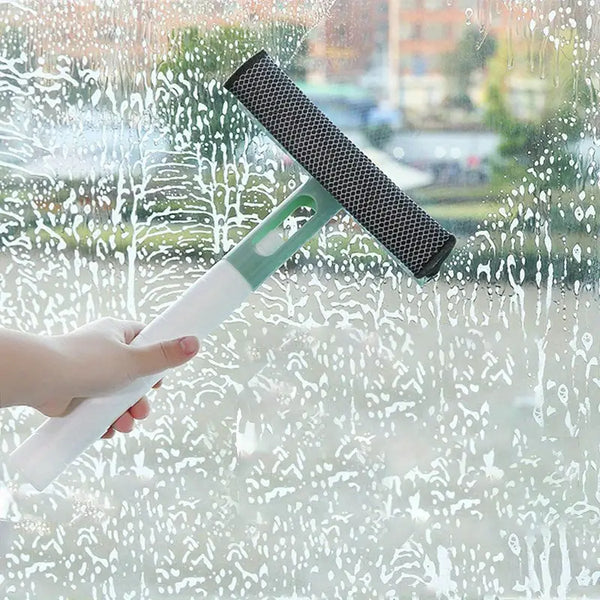 3-in-1 Glass Cleaner with Spray Bottle & Double-Sided Wiper