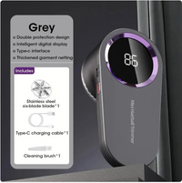 Gray rechargeable fabric shaver