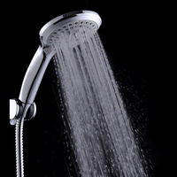 Shower head in the rain spray setting