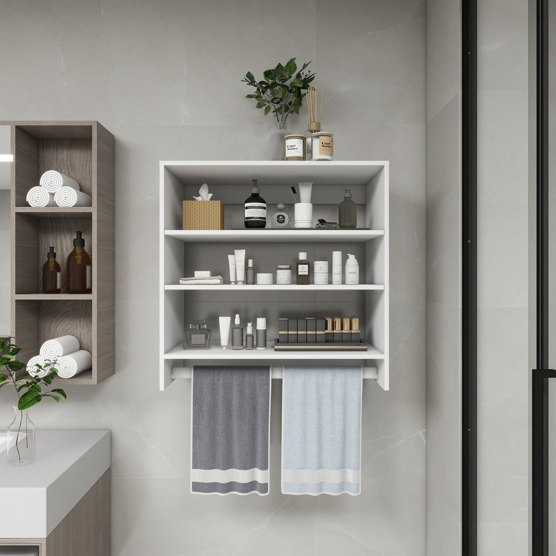 Sistema organizador de armario B1 de pared – 80 cm