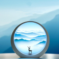 Hidden Compartment Moon Lamp – USB Rechargeable Night Light