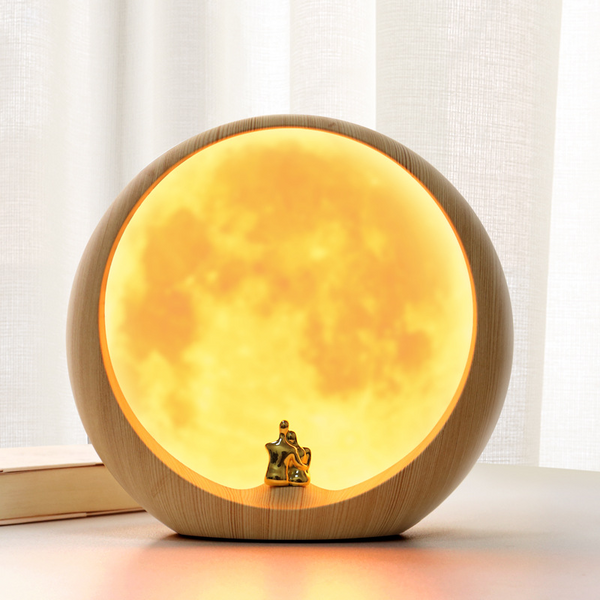 Hidden Compartment Moon Lamp – USB Rechargeable Night Light