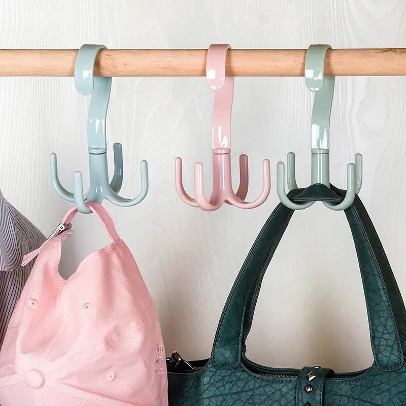 Space-Saving Rotating Hanger Hooks – Closet Organizer