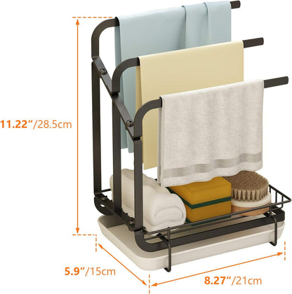 Space-Saving Detachable Kitchen Storage Rack for Towels