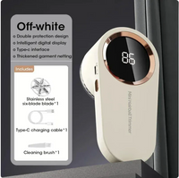 White rechargeable fabric shaver