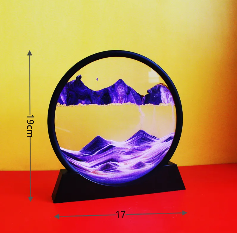 3D Quicksand Hourglass Art