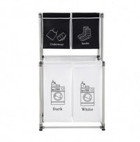 2-tier laundry sorter, front view